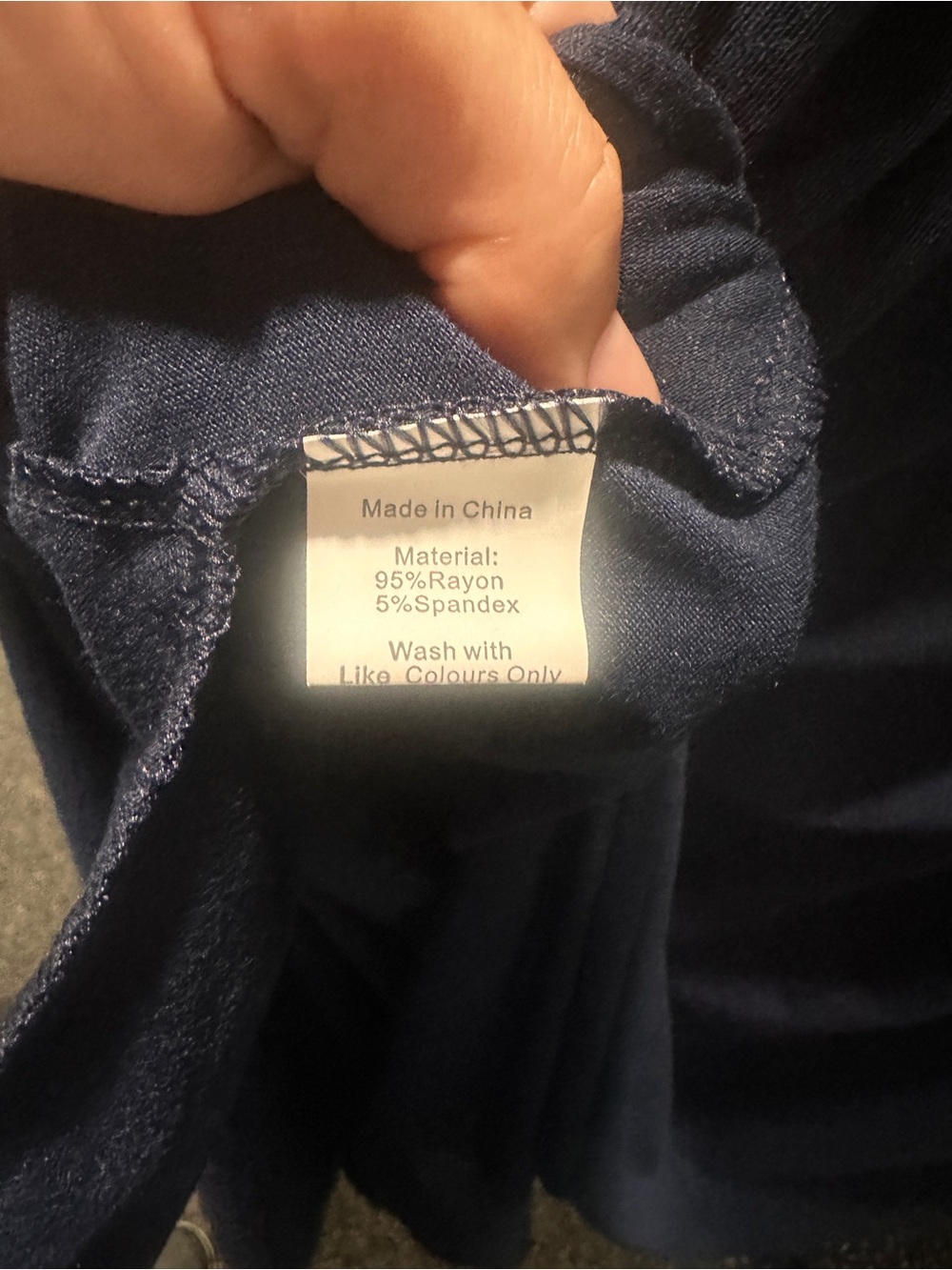 Off-Shoulder Ruffled Maxi Dress - Navy - Picture 3 of 3